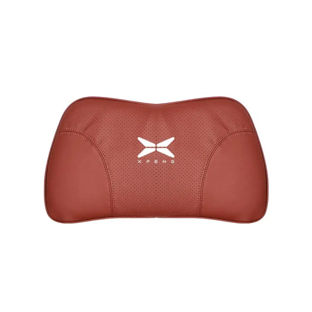 Suitable For Xpeng Car Nappa Memory Foam Seat Headrest Lumbar Pillow Red