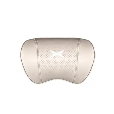 Suitable For Xpeng Car Nappa Memory Foam Seat Headrest Lumbar Pillow White 02