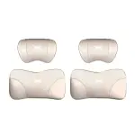 Suitable For Xpeng Car Nappa Memory Foam Seat Headrest Lumbar Pillow White