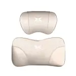 Suitable For Xpeng Car Nappa Memory Foam Seat Headrest Lumbar Pillow White