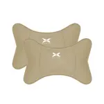 Suitable For Xpeng Car Seat Headrest Lumbar Pillow Off-White