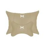 Suitable For Xpeng Car Seat Headrest Lumbar Pillow Off-White