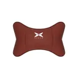 Suitable For Xpeng Car Seat Headrest Lumbar Pillow Wine Red