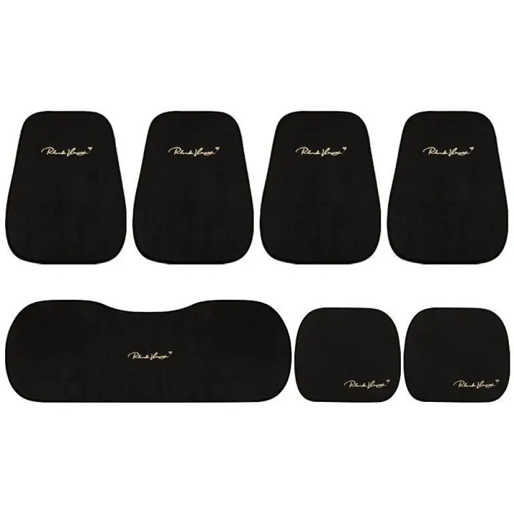 Car Seat Cushions Keep Warm in Autumn and Winter-Seven Piece Suit Black