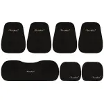 Car Seat Cushions Keep Warm in Autumn and Winter-Seven Piece Suit Black