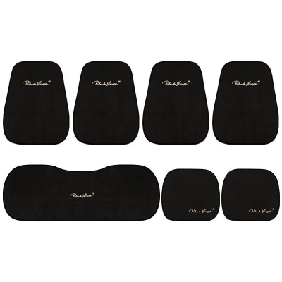 Car Seat Cushions Keep Warm in Autumn and Winter-Seven Piece Suit Black 01