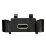 Carbon Fiber Textured Car Seat Back Storage Box Black