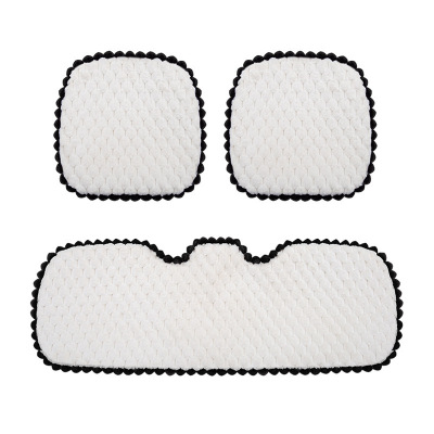 Car Seat Cushions Keep Warm in Autumn and Winter-Piece Suit White 01