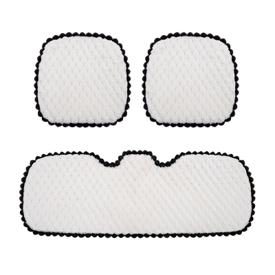 Car Seat Cushions Keep Warm in Autumn and Winter-Piece Suit White 01
