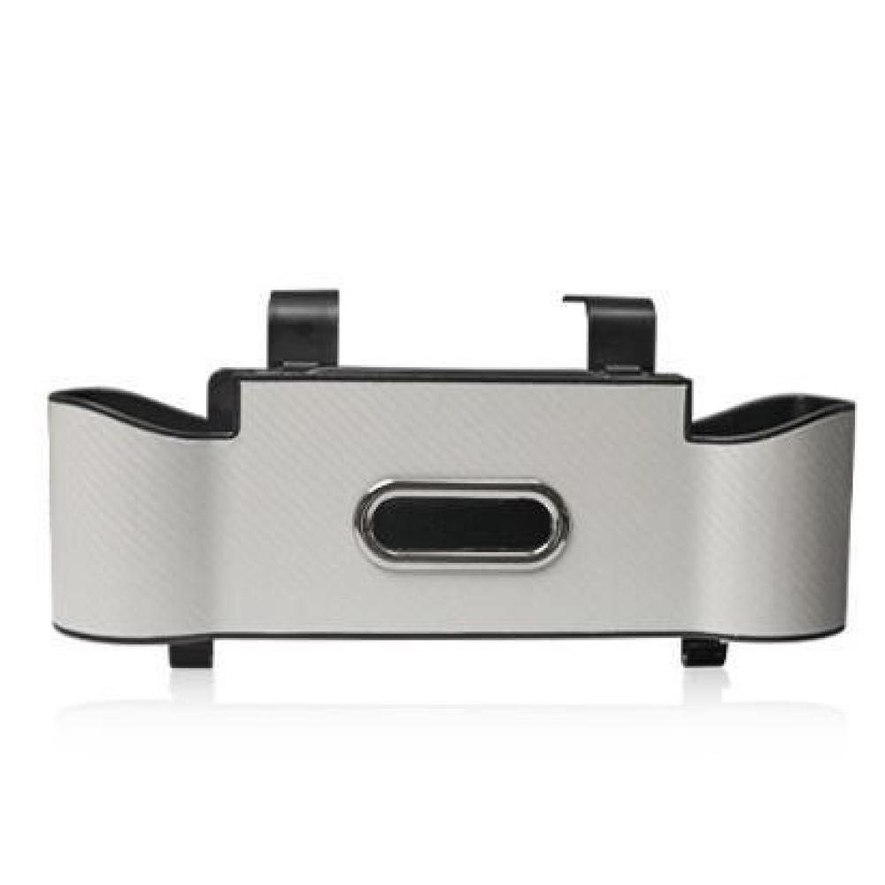 Carbon Fiber Textured Car Seat Back Storage Box White