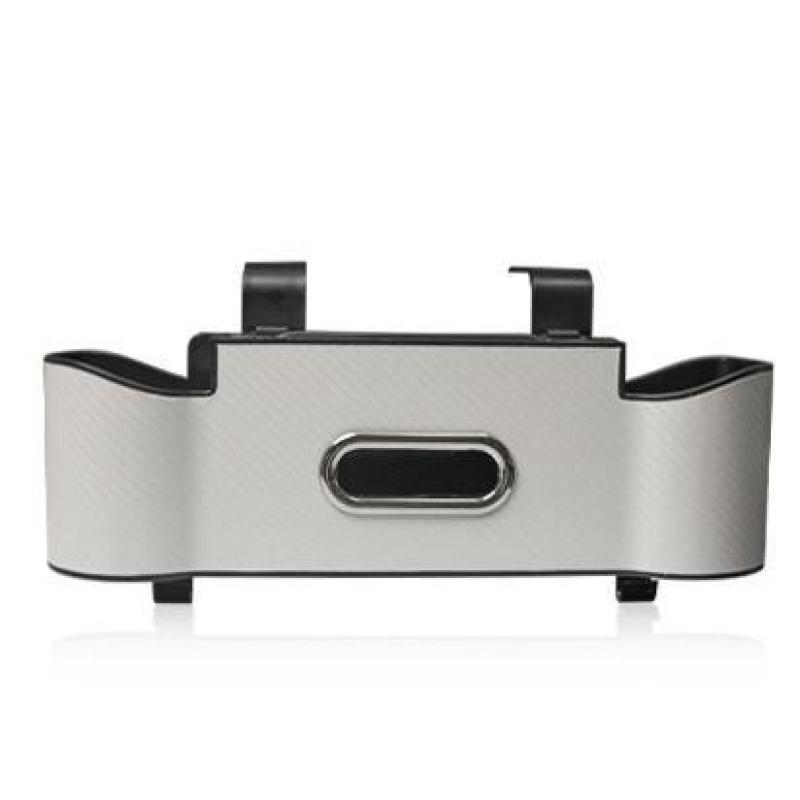 Carbon Fiber Textured Car Seat Back Storage Box White