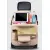 Leather Car Seat Storage Hanging Bag Beige