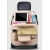 Leather Car Seat Storage Hanging Bag Beige