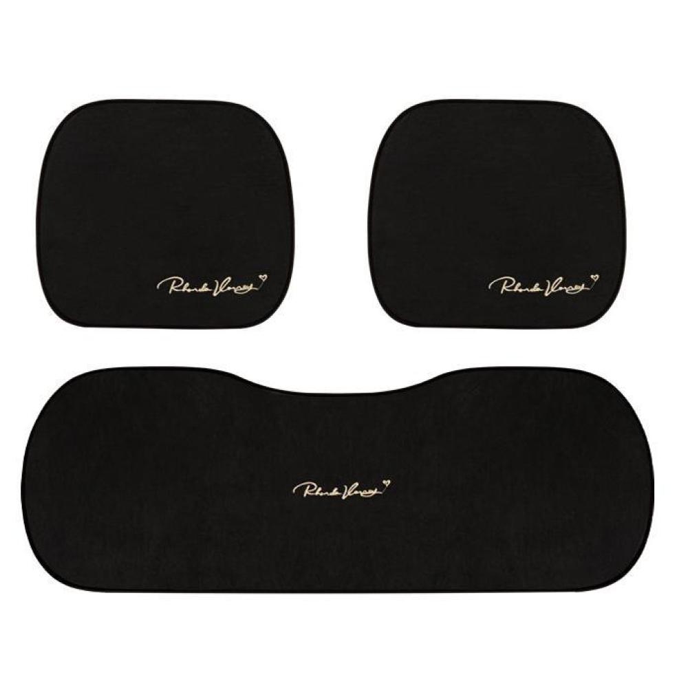 Suede Four Seasons Car Cushion-Piece Suit Black