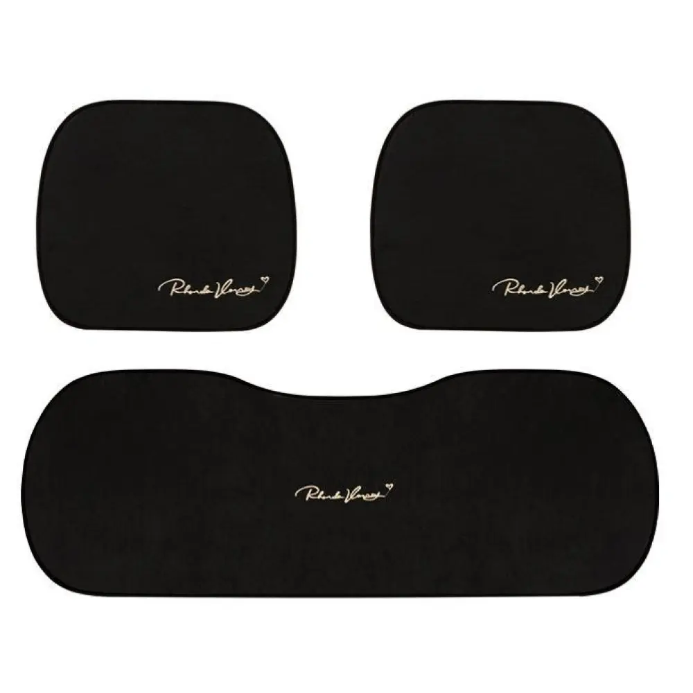 Suede Four Seasons Car Cushion-Piece Suit Black