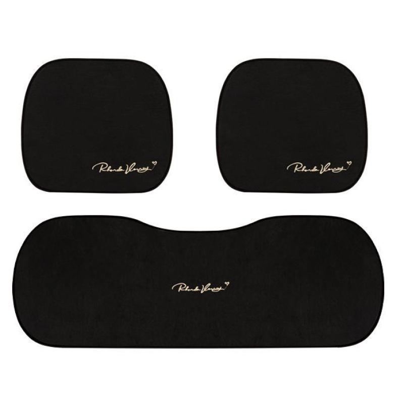 Suede Four Seasons Car Cushion-Piece Suit Black