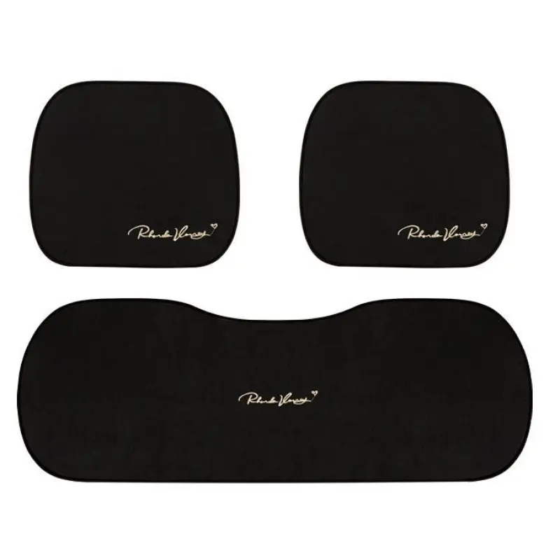 Suede Four Seasons Car Cushion-Piece Suit Black