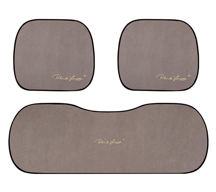 Suede Four Seasons Car Cushion-Piece Suit Brown