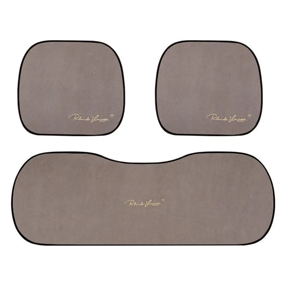 Suede Four Seasons Car Cushion-Piece Suit Brown