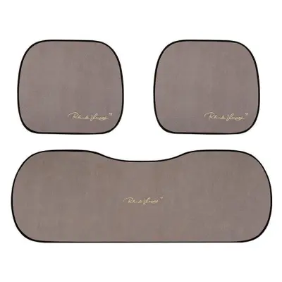 Suede Four Seasons Car Cushion-Piece Suit Brown 01