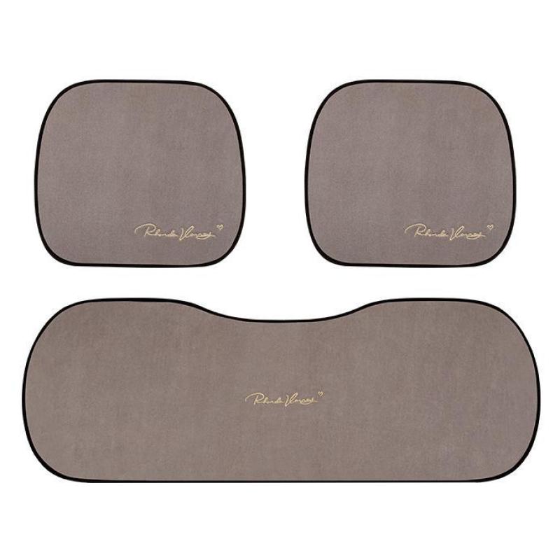 Suede Four Seasons Car Cushion-Piece Suit Brown