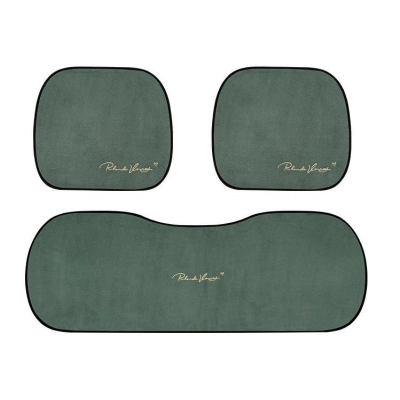 Suede Four Seasons Car Cushion-Piece Suit Green 01