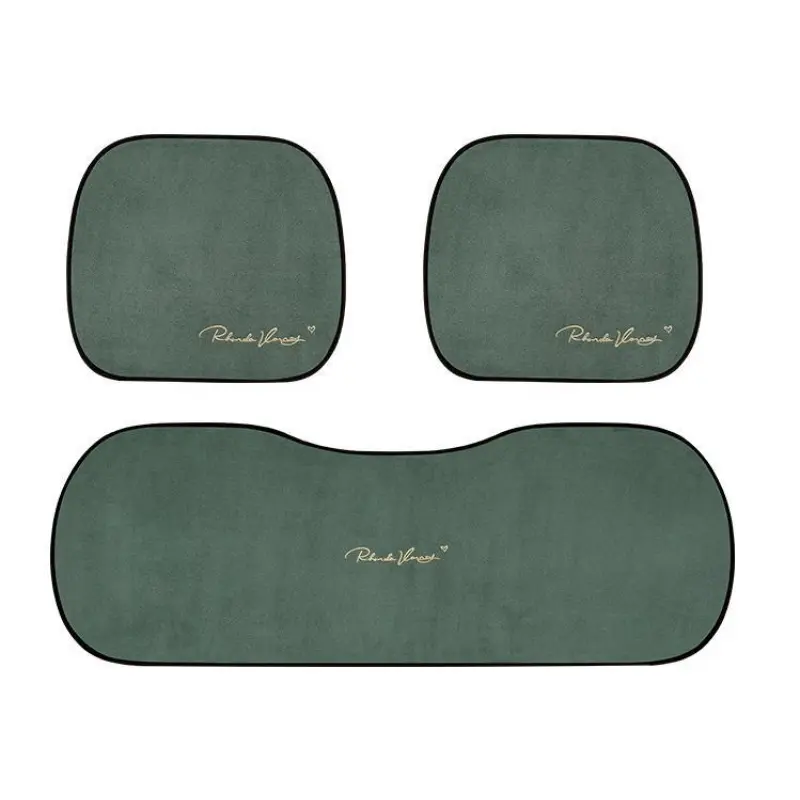 Suede Four Seasons Car Cushion-Piece Suit Green