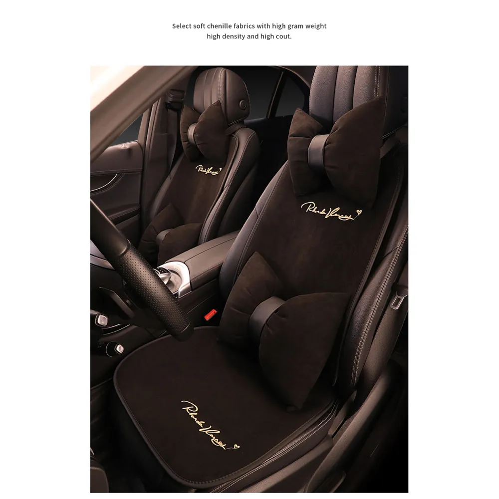Suede Four Seasons Car Cushion-Single Backrest Three