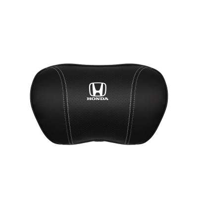 Suitable For Accord Car Nappa Memory Foam Seat Headrest Lumbar Pillow Black 02