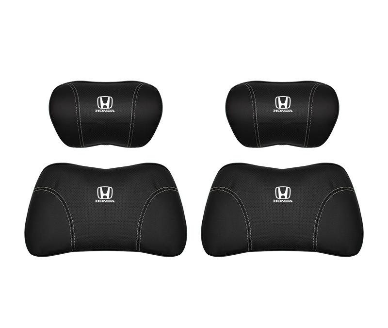 Suitable For Accord Car Nappa Memory Foam Seat Headrest Lumbar Pillow Black