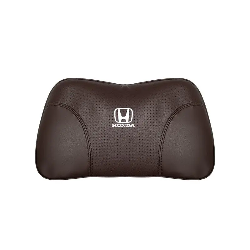 Suitable For Accord Car Nappa Memory Foam Seat Headrest Lumbar Pillow Brown