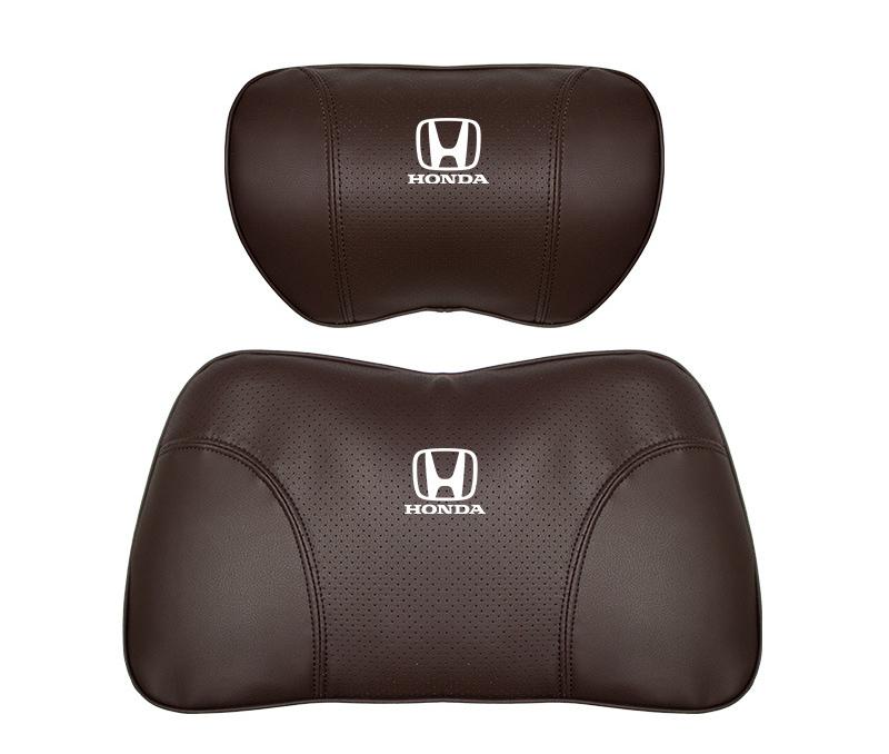 Suitable For Accord Car Nappa Memory Foam Seat Headrest Lumbar Pillow Brown