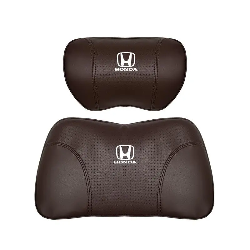 Suitable For Accord Car Nappa Memory Foam Seat Headrest Lumbar Pillow Brown
