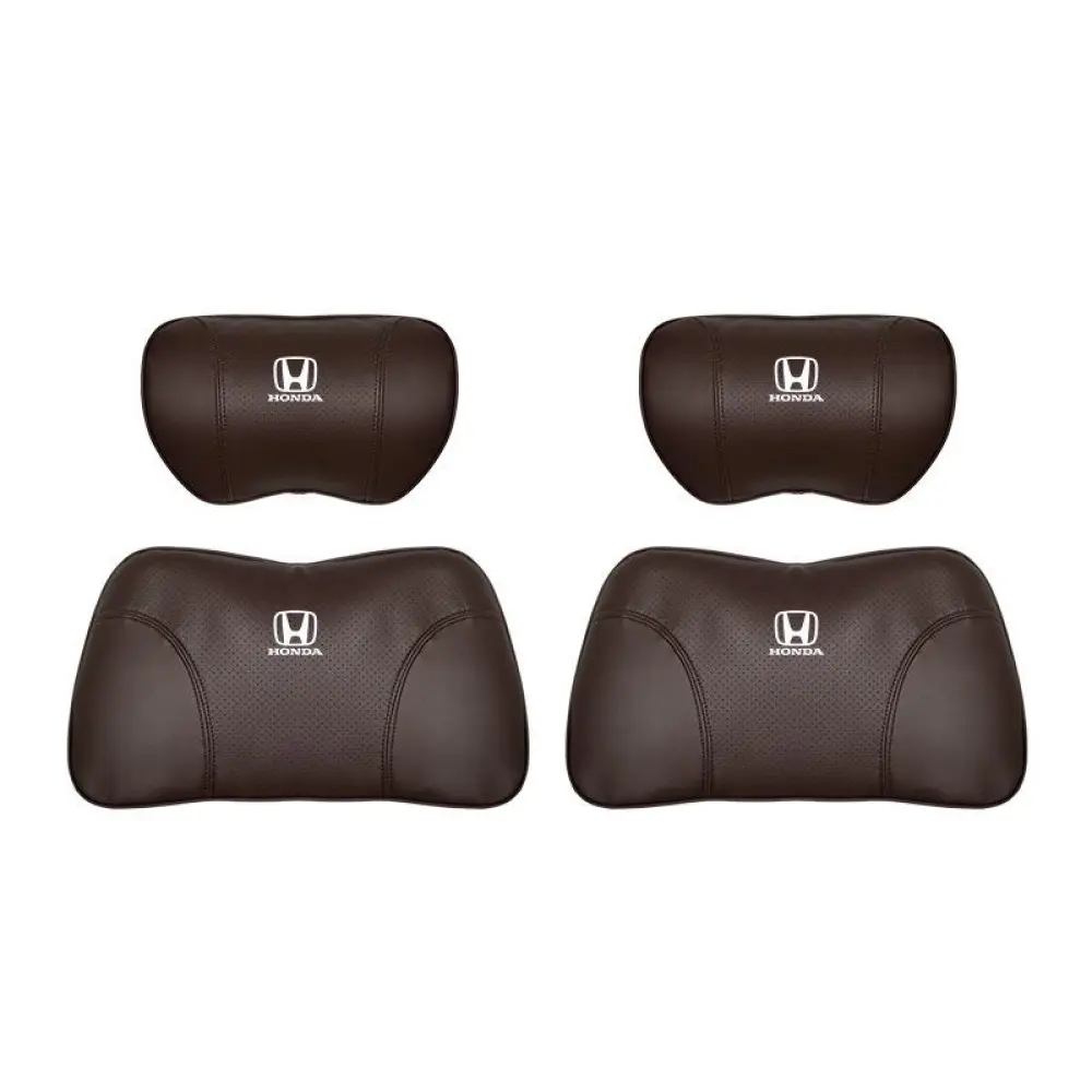 Suitable For Accord Car Nappa Memory Foam Seat Headrest Lumbar Pillow Brown