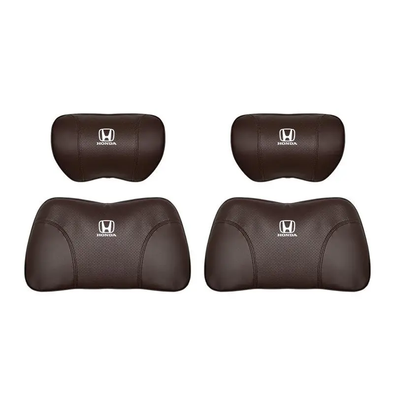 Suitable For Accord Car Nappa Memory Foam Seat Headrest Lumbar Pillow Brown