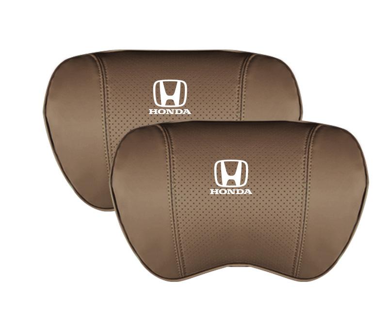 Suitable For Accord Car Nappa Memory Foam Seat Headrest Lumbar Pillow Coffee Color