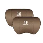 Suitable For Accord Car Nappa Memory Foam Seat Headrest Lumbar Pillow Coffee Color