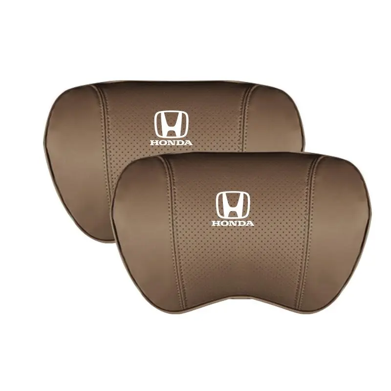 Suitable For Accord Car Nappa Memory Foam Seat Headrest Lumbar Pillow Coffee Color