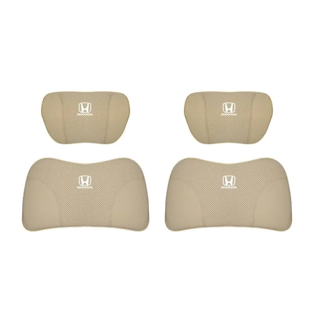 Suitable For Accord Car Nappa Memory Foam Seat Headrest Lumbar Pillow Off-White