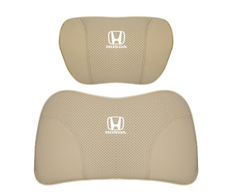 Suitable For Accord Car Nappa Memory Foam Seat Headrest Lumbar Pillow Off-White