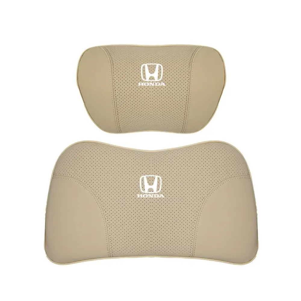 Suitable For Accord Car Nappa Memory Foam Seat Headrest Lumbar Pillow Off-White