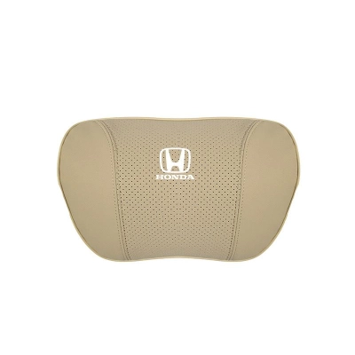 Suitable For Accord Car Nappa Memory Foam Seat Headrest Lumbar Pillow Off-White 02