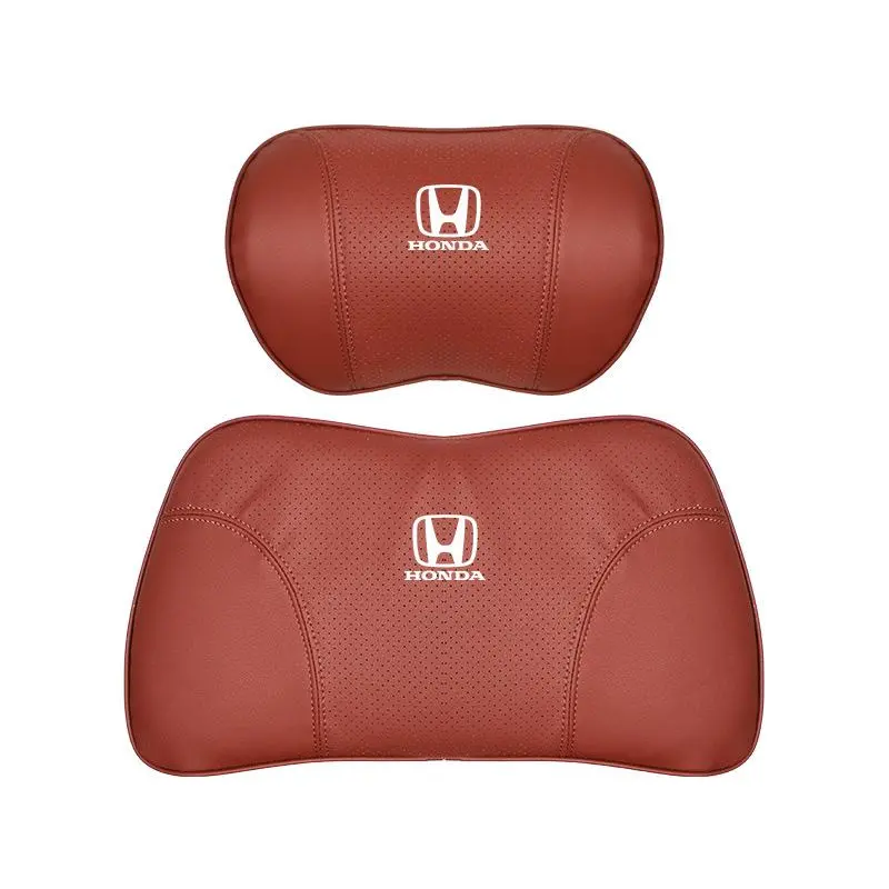 Suitable For Accord Car Nappa Memory Foam Seat Headrest Lumbar Pillow Red