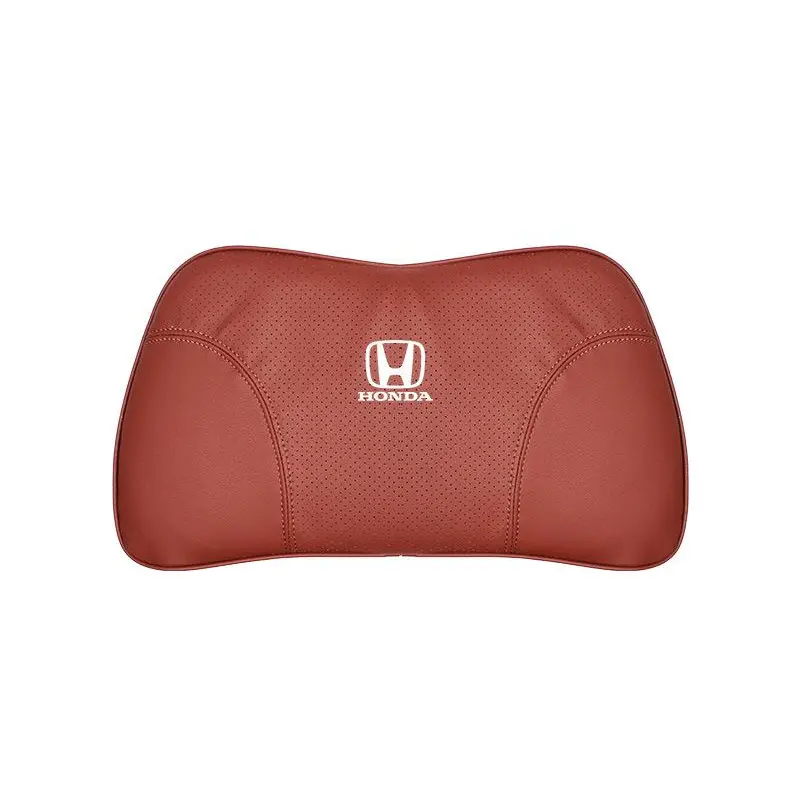 Suitable For Accord Car Nappa Memory Foam Seat Headrest Lumbar Pillow Red