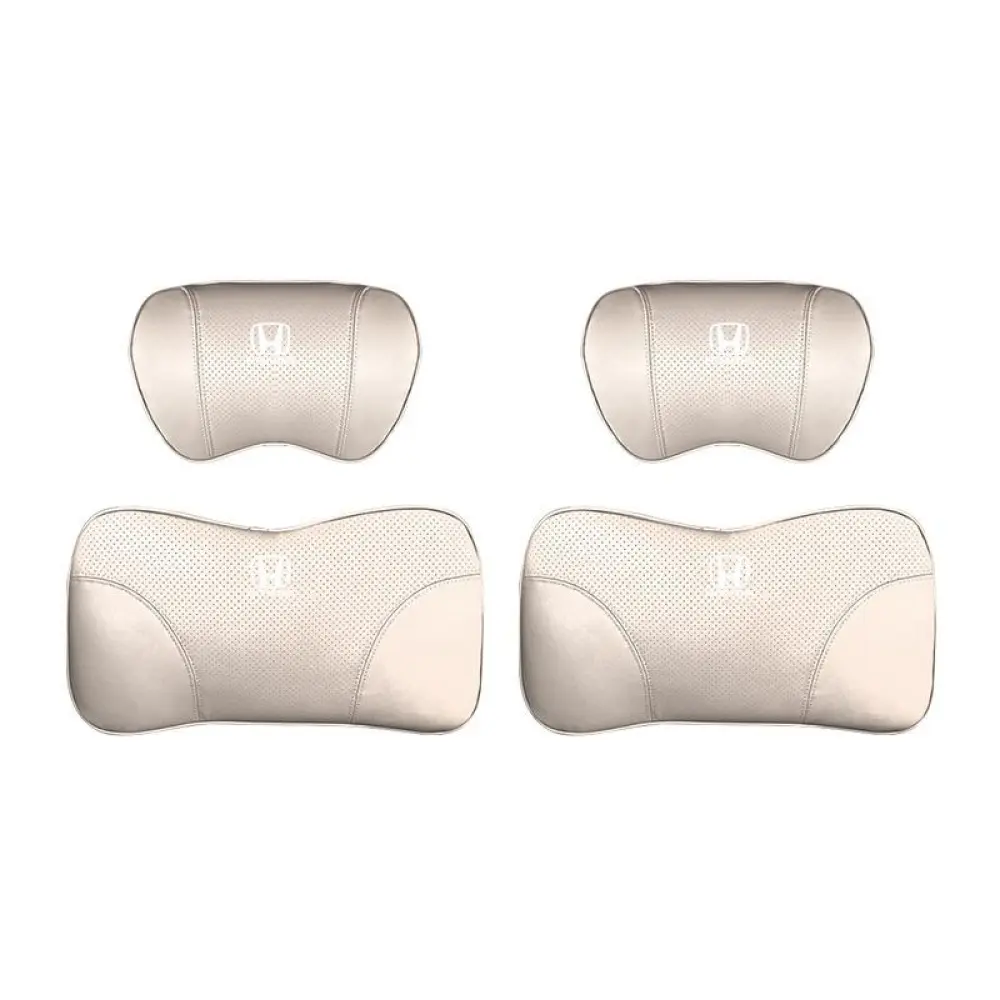 Suitable For Accord Car Nappa Memory Foam Seat Headrest Lumbar Pillow White
