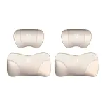 Suitable For Accord Car Nappa Memory Foam Seat Headrest Lumbar Pillow White