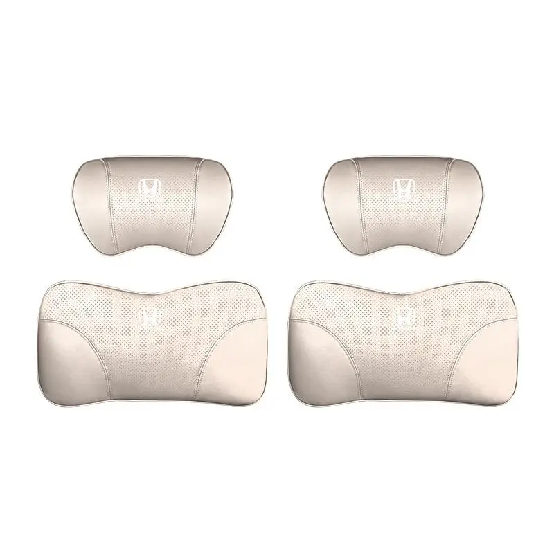 Suitable For Accord Car Nappa Memory Foam Seat Headrest Lumbar Pillow White