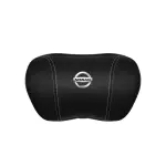 Suitable For Bluebird-Sylphy Car Nappa Memory Foam Seat Headrest Lumbar Pillow Black
