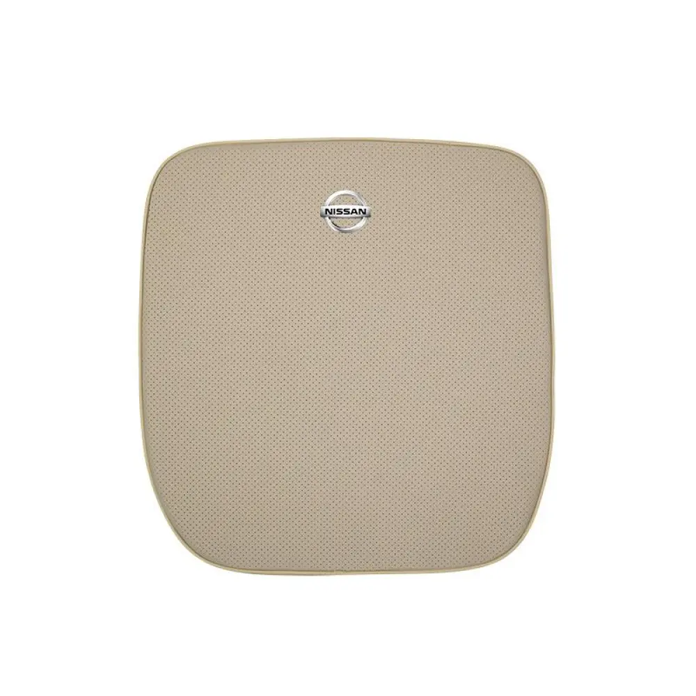 Suitable For Bluebird-Sylphy Car Nappa Memory Foam Seat Headrest Lumbar Pillow Off-White