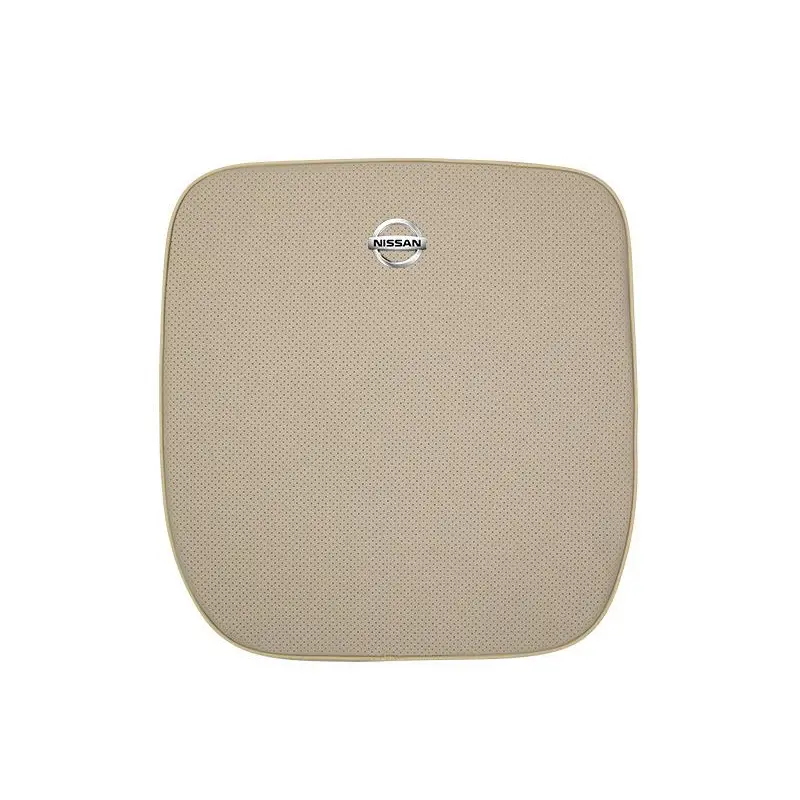 Suitable For Bluebird-Sylphy Car Nappa Memory Foam Seat Headrest Lumbar Pillow Off-White